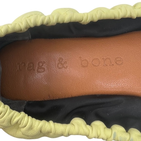 Rag & Bone Yellow Slip On Ballet Flats Size 39 Women's - Picture 2 of 11